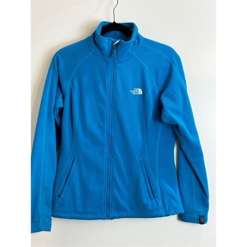 The North Face size M fleece turquoise jacket full zipper